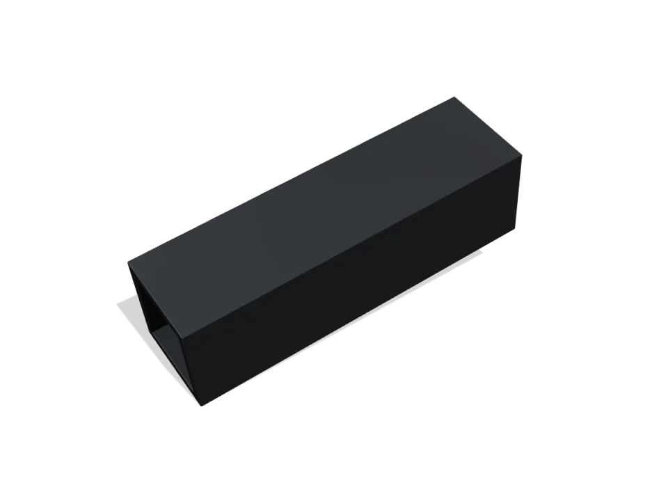 Polietilen PE 80 crni – kvadratna cijev 68 × 68 × 3 × 5000 mm