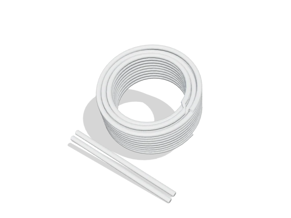 Polivinil-hlorid PVC-C (naknadno hlorisani) svijetlosivi – žica za zavarivanje, okrugla Ø 4 mm