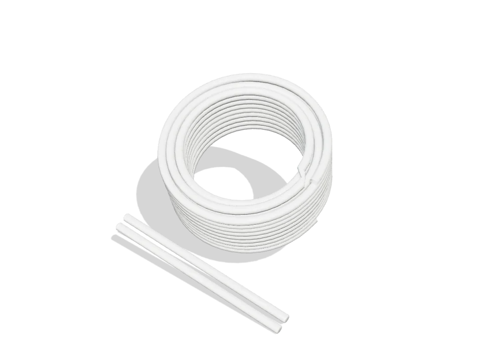 Polivinilidenfluorid PVDF prirodni – žica za zavarivanje, trougaona 80° 5 × 3 mm