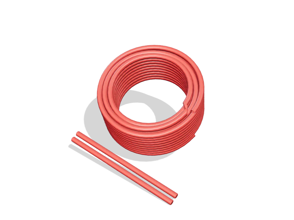 Polivinil-hlorid PVC-U (tvrdi) crveni – žica za zavarivanje, okrugla Ø 4 mm