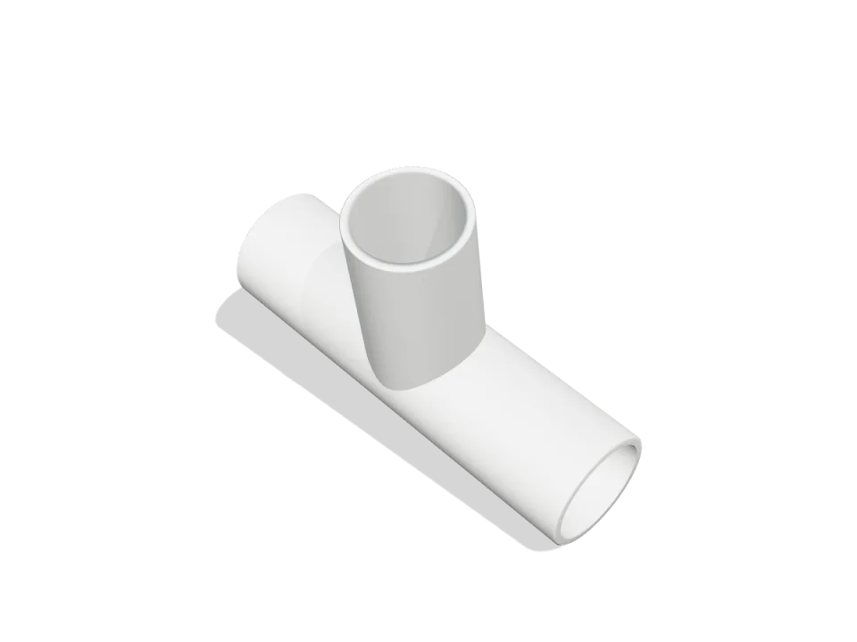 T-komad, d 140 × 6,7 mm, SDR 21 – Polivinilidenfluorid PVDF