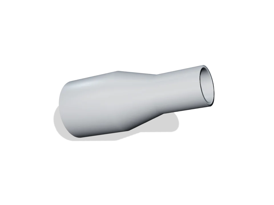 Koncentrična redukcija, d 75/63 mm, SDR 11 – Polipropilen PP-H (homopolimer)