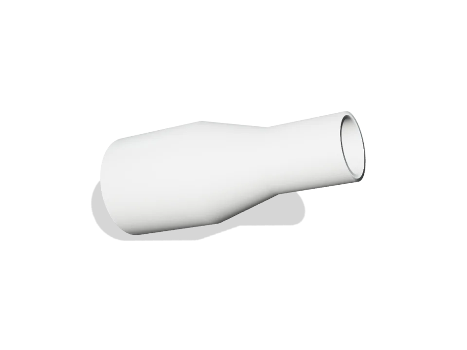 Koncentrična redukcija, d 110/90 mm, SDR 33 – Polivinilidenfluorid PVDF