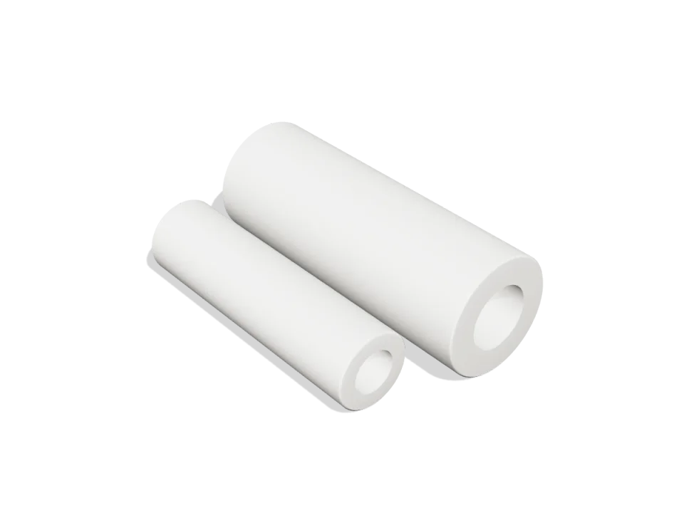 Poliacetal POM-C prirodni – šuplja šipka Ø 200 / 90 × 3000 mm