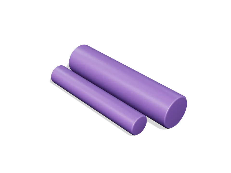 Polieter-eter-keton PEEK, medicinski ljubičasti – šipka Ø 30 × 3000 mm